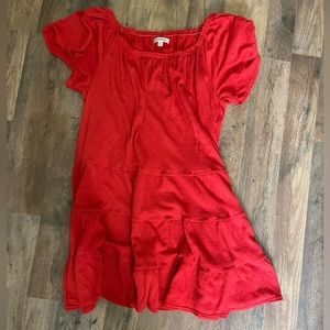 Red Flowy Dress